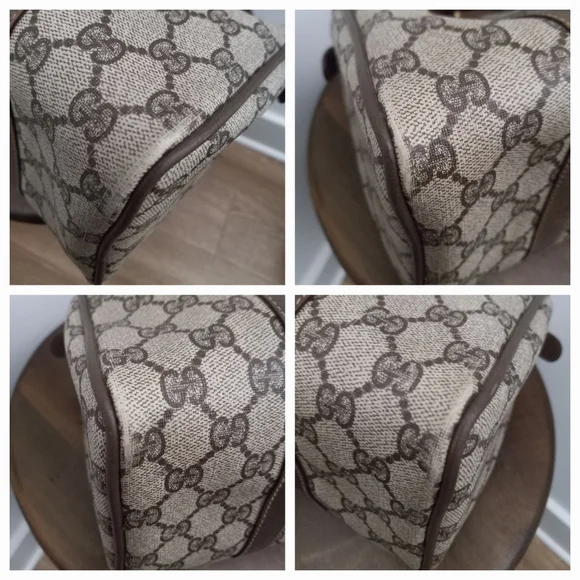 Authentic Vintage Gucci GG Monogram Supreme Sherry Web Ophidia Boston Doctor Bag - Picture 8 of 11